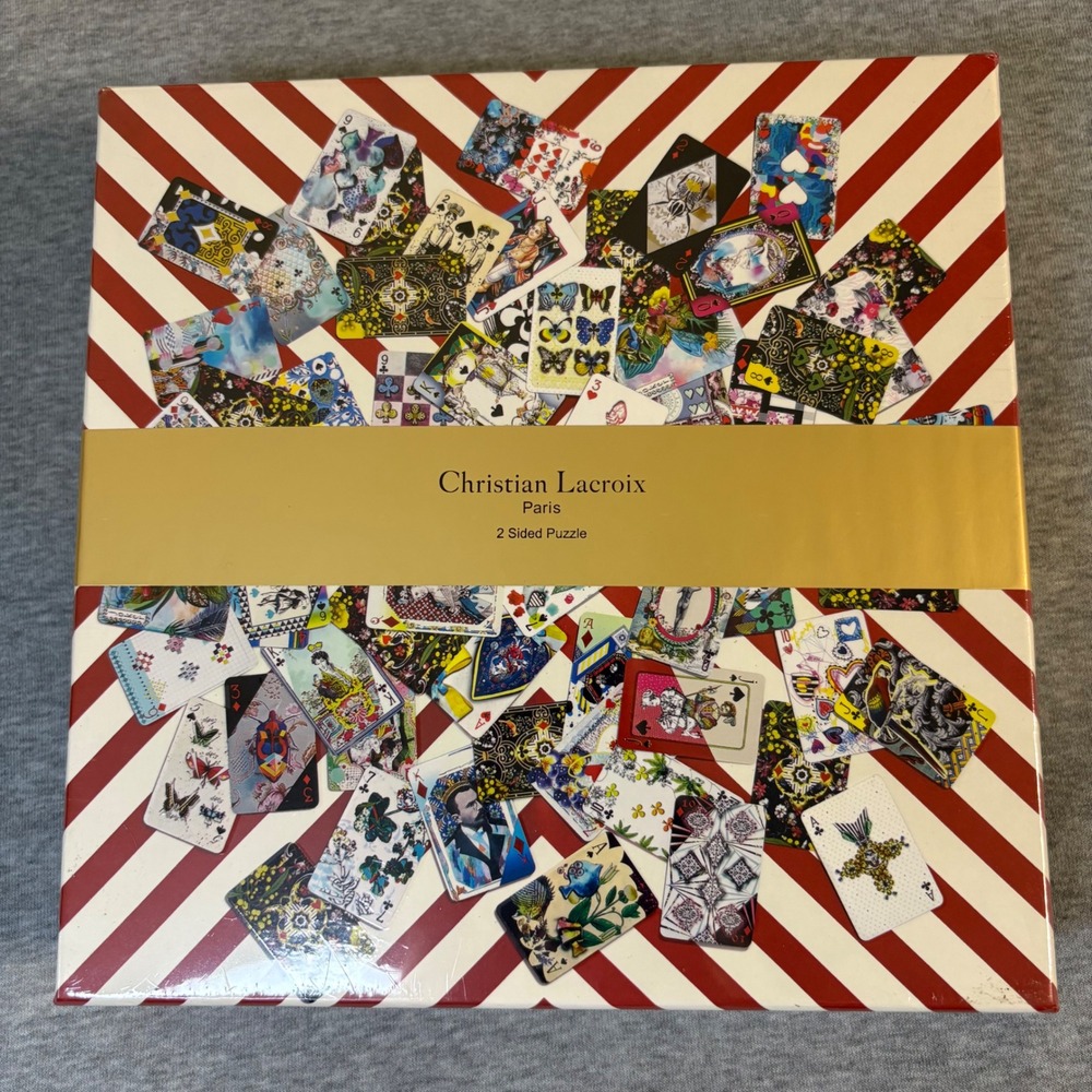 Christian Lacroix Maison de Jeu 250 Piece 2 Sided Gilded Edge Jigsaw Puzzle NEW